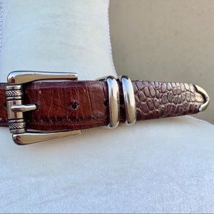 Martin Dingman Justin alligator tan belt